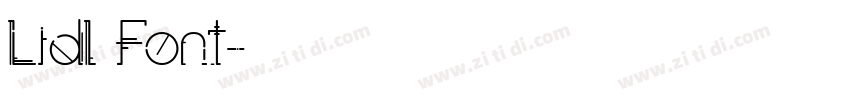 Lidl Font字体转换